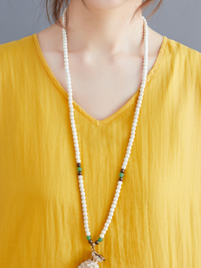 Women's V-neck A-line Dress