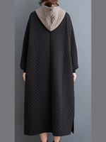 Women's Hodded Black Dress