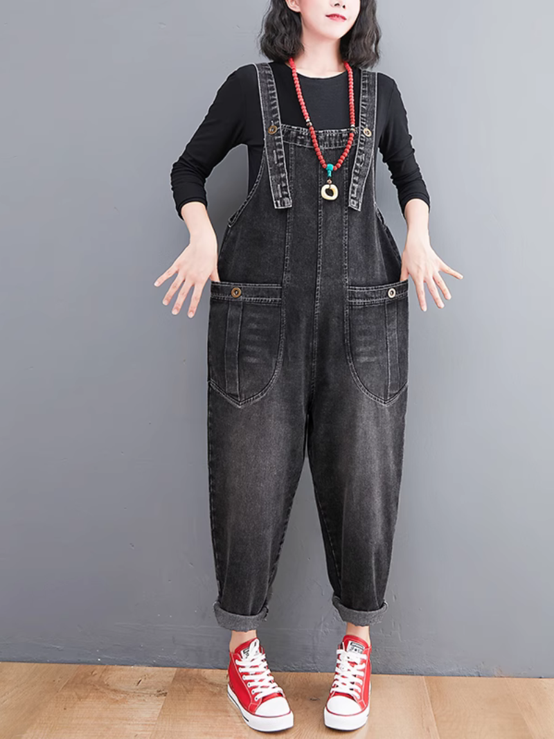 Women's Trendy High Waist Must-Have Dungarees