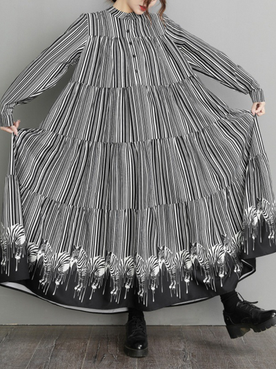 Women's Loose Maxi Shirt Dress