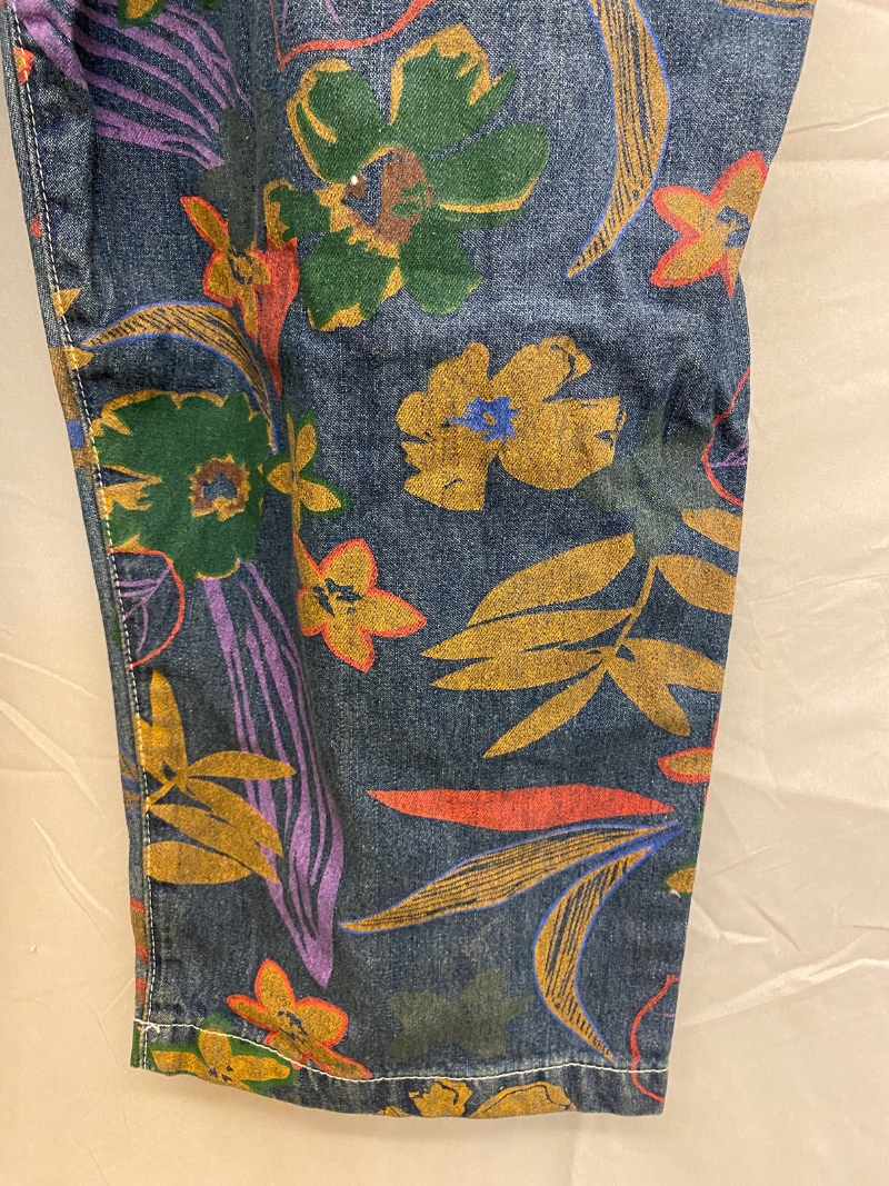 It’s My Life Flower Printed Denim Overall Dungarees
