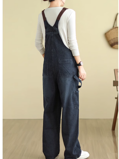 Women's  pockets Overalls Dungarees