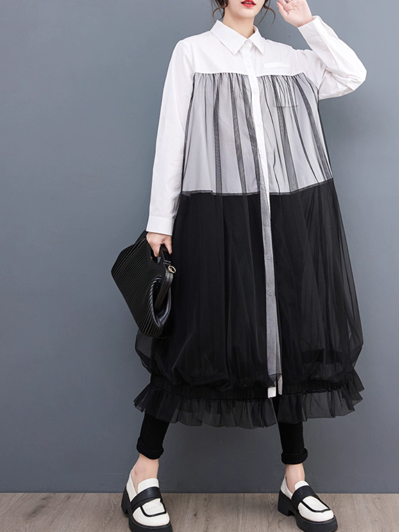 Women's Summer Retro Casual & Fluffy Style Loose A-line Dress