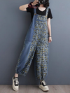 Women's printed Overalls Dungarees