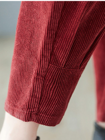 Women's Pants Cropped Dungarees