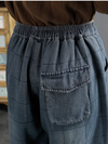 Women's Plus Size Comfortable Patch Denim Harem Bottom