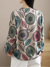 Women's Blossom Bliss Floral Printe Knitted Sweater