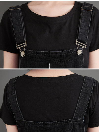 Women Comfortable And Charming Loose Bottom Dungarees