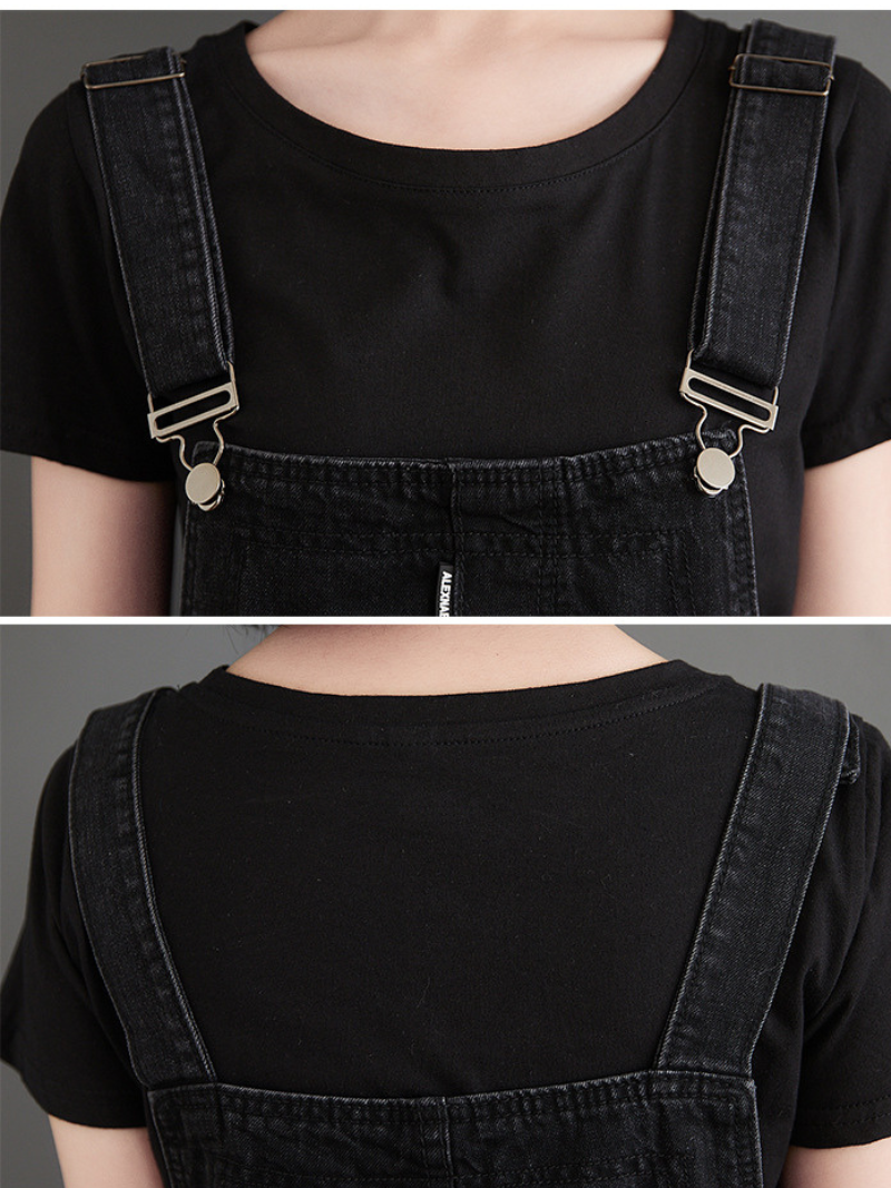 Women Comfortable And Charming Loose Bottom Dungarees