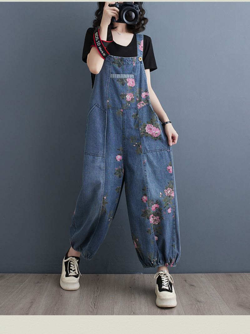 Women's Pockets Overalls Dungarees