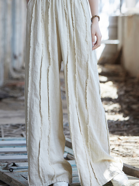  Trendy White wide-leg pants 