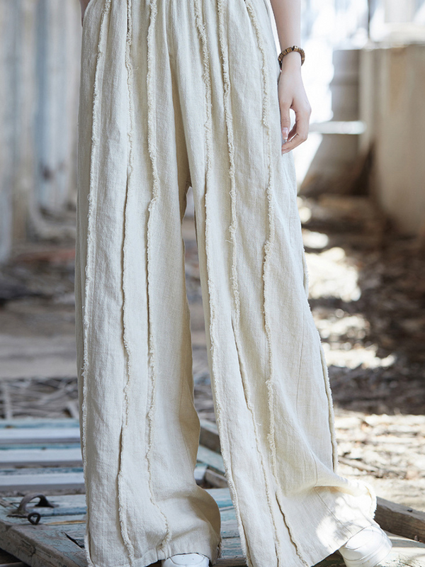  Trendy White wide-leg pants 