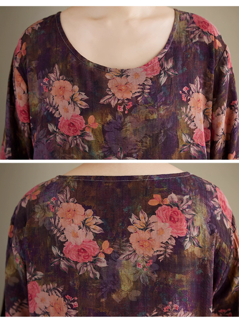 Women's  Summer Retro Casual & Elegant Loose Smock Dress