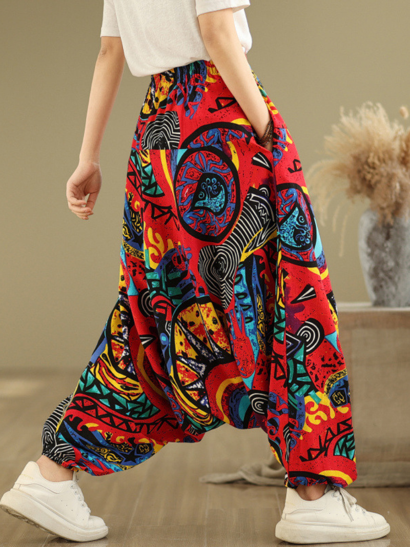  Women's eye-catching print Bottom