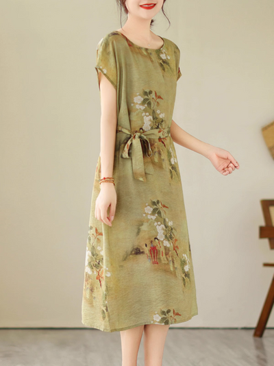 Women's printed Midi Dress