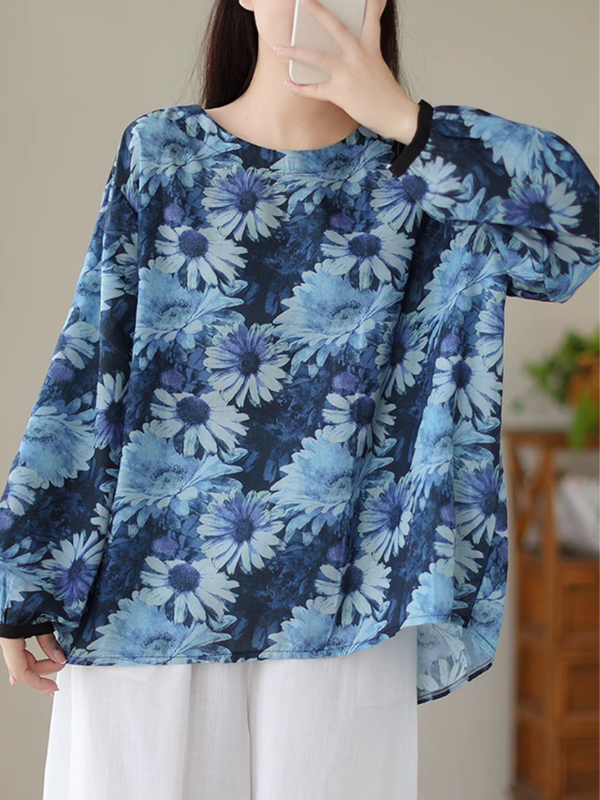 Look At the Sky Women's Cool Flower Tops - Eva Trends
