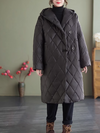 Women's Winter Mid-Length Thick Warm Hooded Coat
