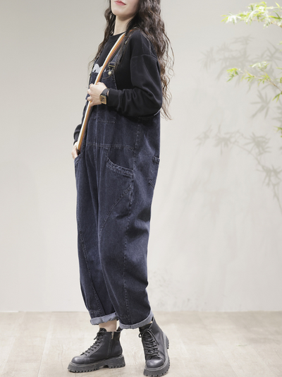 Women's Denim Blue Overalls