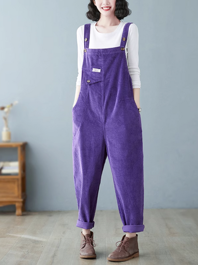 Women's purple Overalls Dungarees