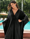 Women's Generous Loose Large Size Solid Color Kaftan Dress