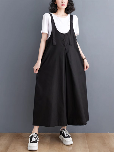 Women's Comfort Meets Style Wide-Leg  Dungarees