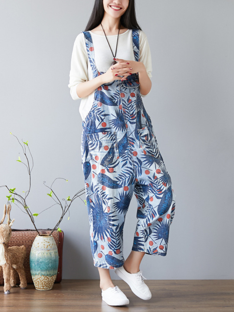 Women's Cozy and Stylish Printed High-Quality Dungarees