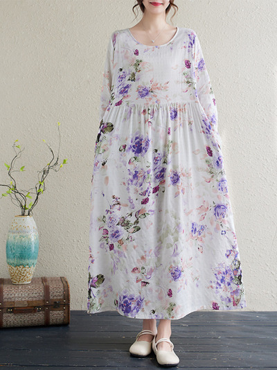Cool and Beautiful Women's Printed Smock Dress