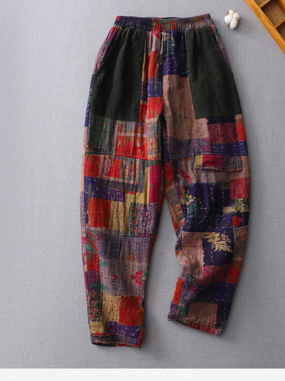 Women's Fashionable Prints ColorFull Pants Bottom