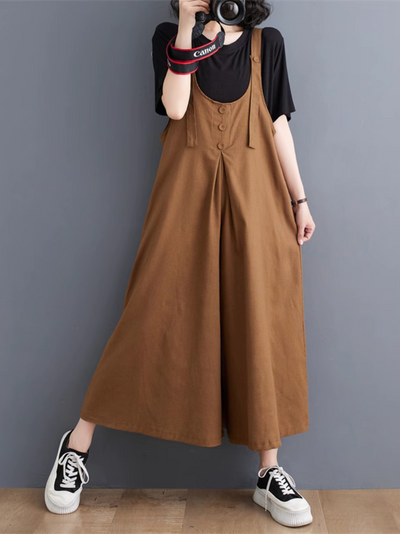 Women's Comfort Meets Style Wide-Leg  Dungarees