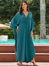 Women's Generous Loose Large Size Solid Color Kaftan Dress