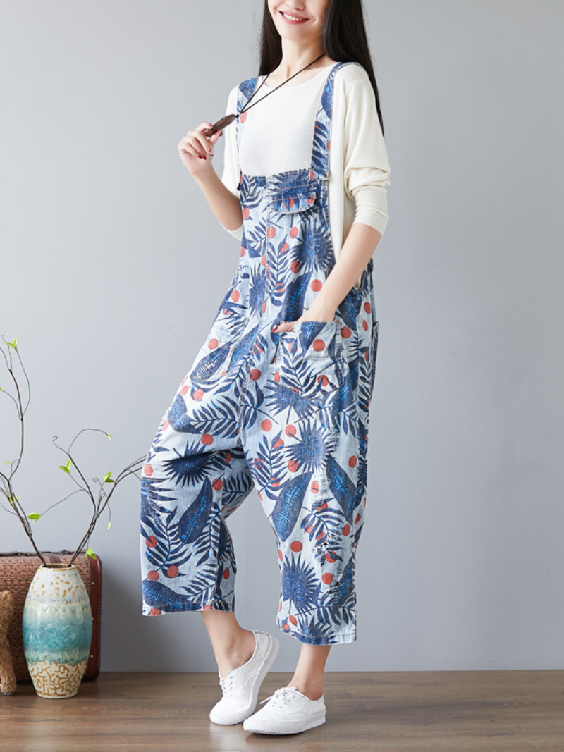 Women's Cozy and Stylish Printed High-Quality Dungarees