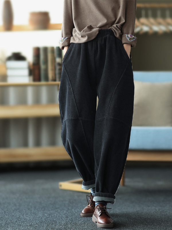 Women's Velvet Harem Bottom