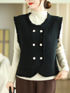 women's All-in-One Style knitted Vest Coat