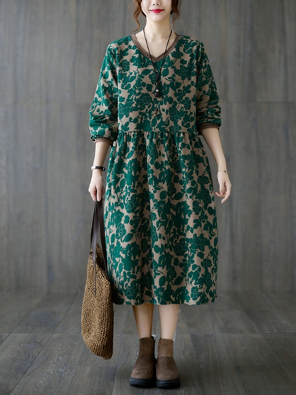 Casual floral dress for women