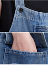 Women's Spring and Summer Patch Embroidered  Overalls Dungarees