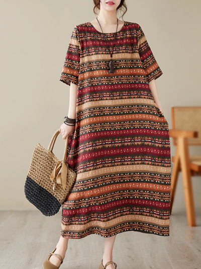 Women's Coffee Midi Dress