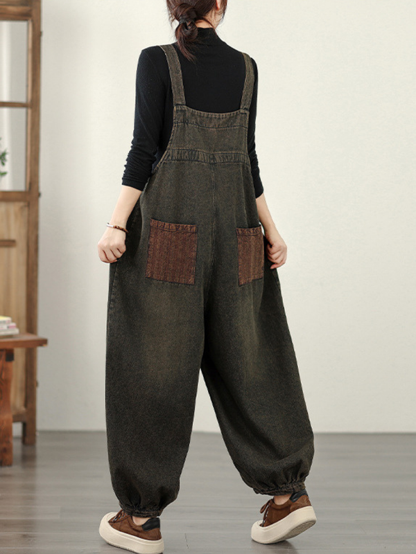 Chic Women's Wide-Leg Summer Denim Dungarees | Eva Trends