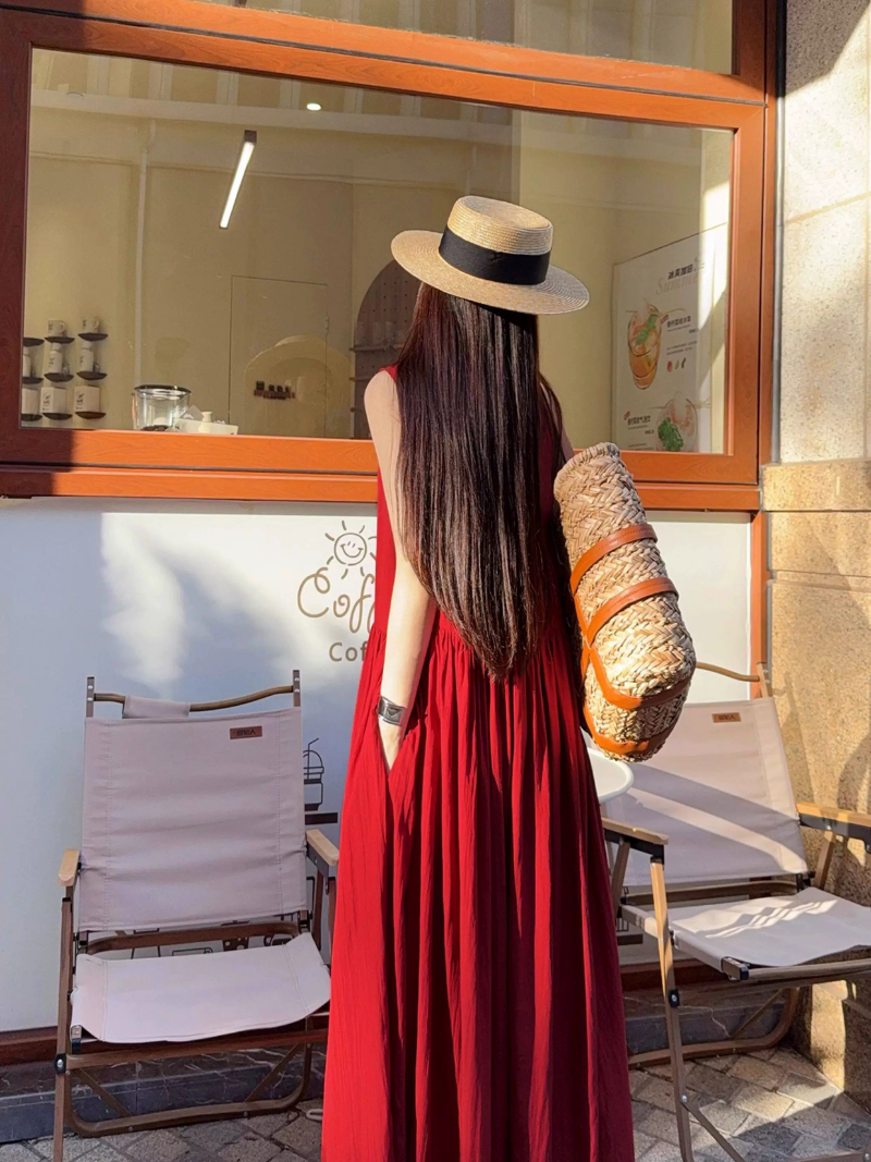 Sunlit Weekend Maxi Dress — Flowy, Effortless Fit in Cotton Blend