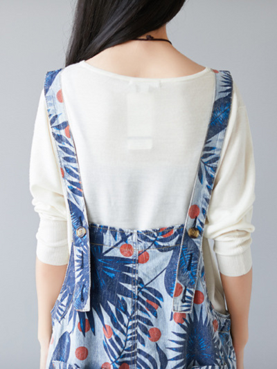 Women's Cozy and Stylish Printed High-Quality Dungarees