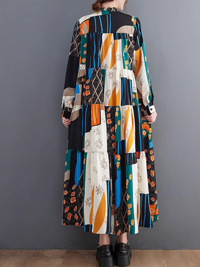 Women's Colorful A-line Dress