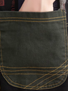 Draw This Blinds Cotton Denim With Patchwork
