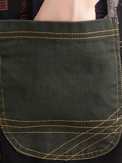 Draw This Blinds Cotton Denim With Patchwork