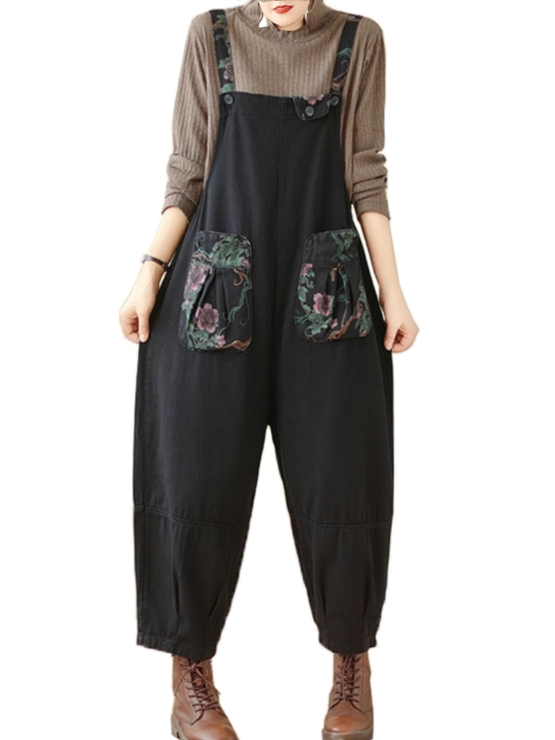 Women's Look Very Beautiful Wear Artistic Bib's Dungarees