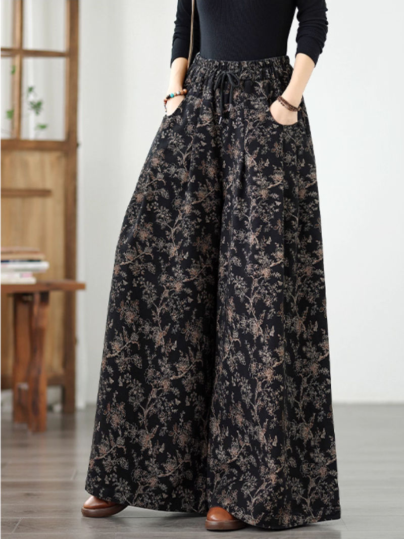 Women’s Stylish Relaxed & Basic  Printed Loose Bottom