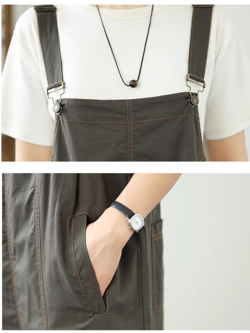 Women's Stylish and Comfortable Pockets Style Overall Dungarees