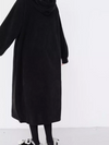 Women's Classic Loose Hooded Side Pockets Sweatshirt Dress