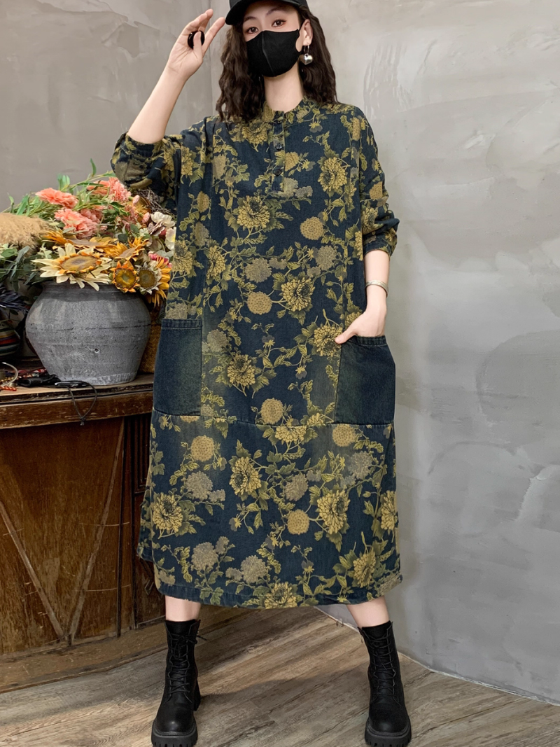 Women's Yellow Flower Dress