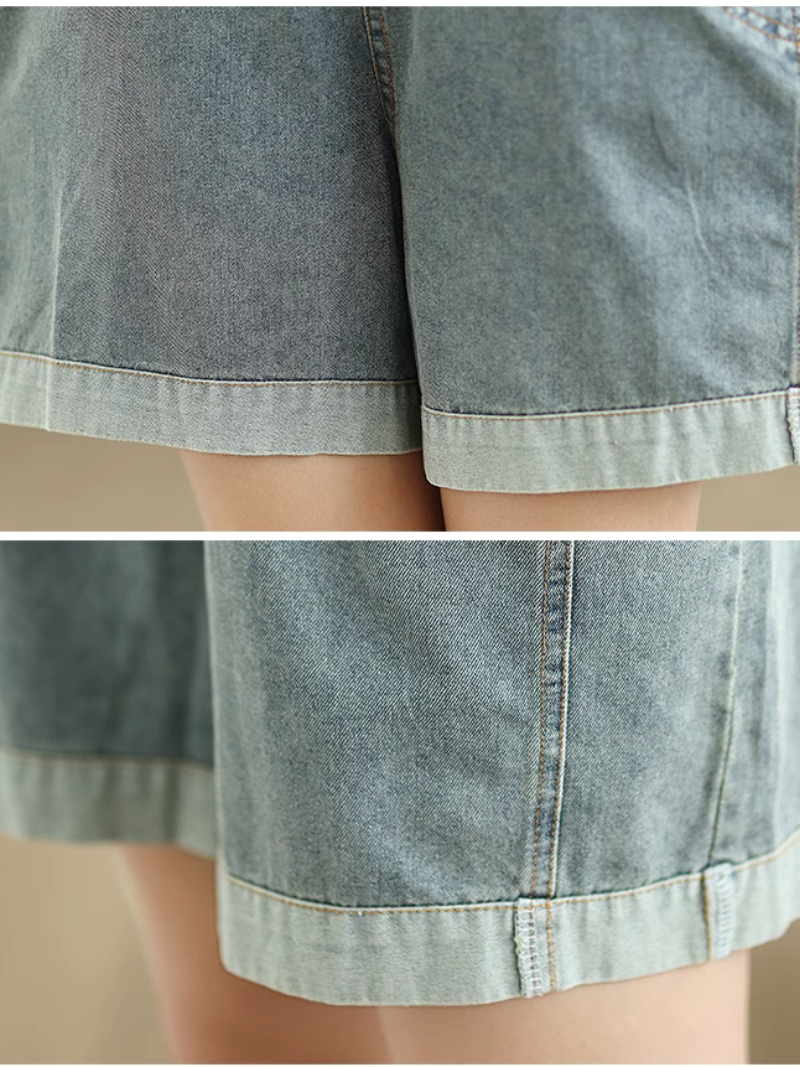 Women's fashionable Straps Baggy Style Short Bib's Dungaree