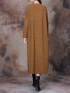 Women's Versatile Autumn Printed Side Pockets Midi Dress