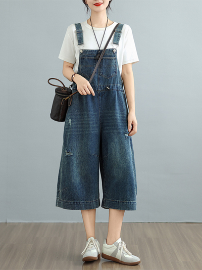 Women's Cool & Soft Pocket Style Bib's Dungarees